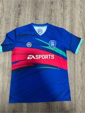 EA Sports Men’s Blue FUT 19 Graphic Soccer Jersey